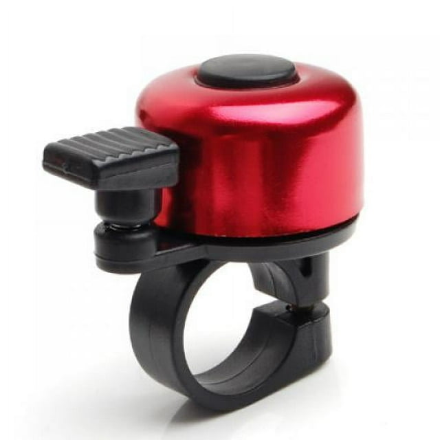 Timbre Campana Aro De Manillar Para Bici Aluminio Negro Handlebar Bell rojo