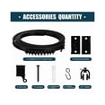 thumbnail image 1 of Hongchun 3 Meter Black Curved Track PVC Track Silent Slide Rail U Curved Plastic Steel Guide Rail, 1 of 5