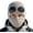 Khaki, variant on 3-in-1 Unisex Knitted Goggles Beanie - Ski Mask with Built-in Goggles, Windproof Outdoor Hat with Detachable Face Mask