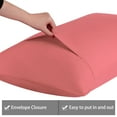 thumbnail image 5 of Unique Bargains 6 Piece Breathable Egyptian Cotton Pillow Case Cover Coral Color King+, 5 of 8