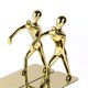 thumbnail image 2 of Bookends Nonskid Kung Fu Shape Bookends Supports 1Pair, 2 of 2