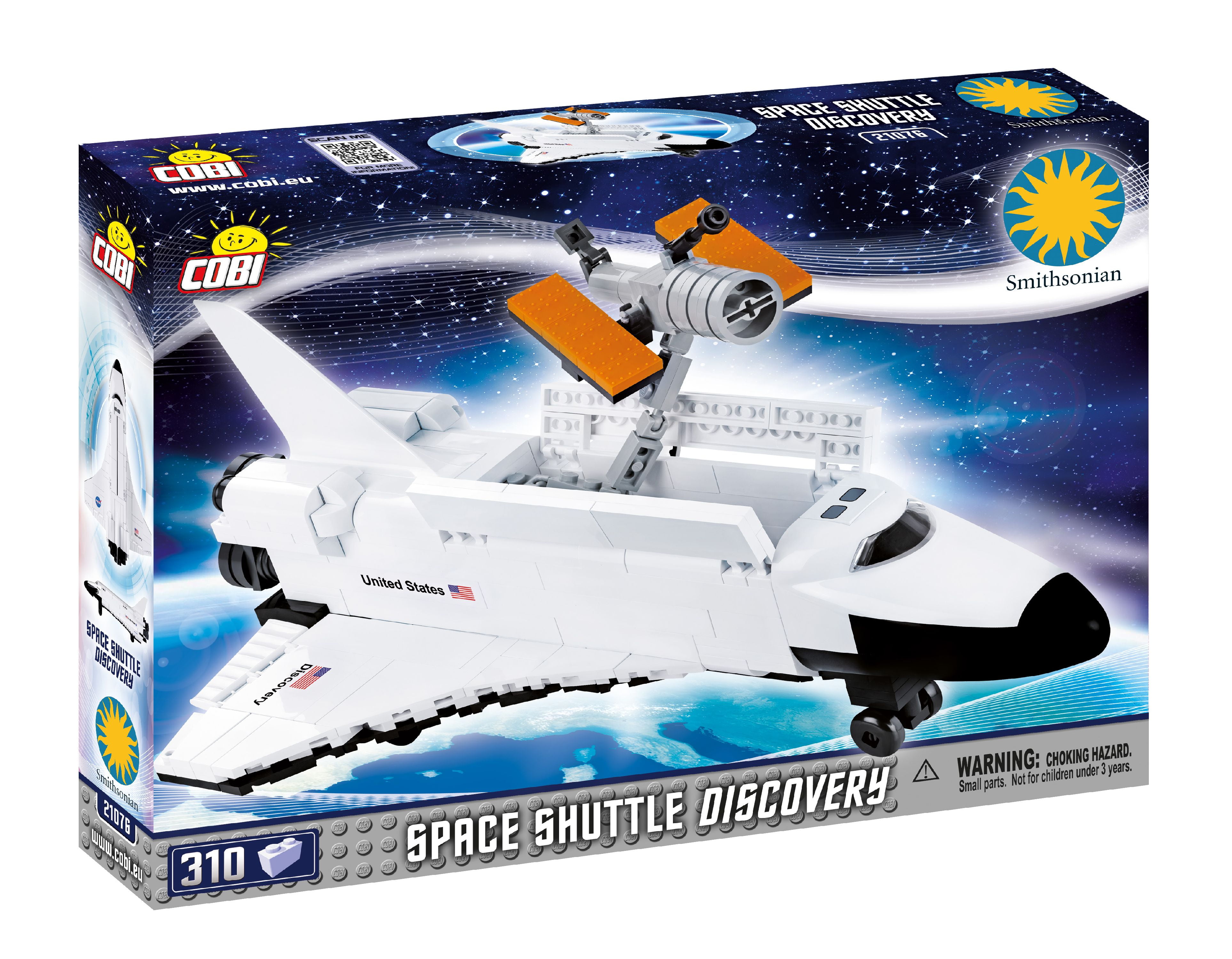 Multicolor COBI Smithsonian/Space Shuttle Discovery Model Building Kits 