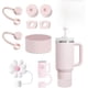 thumbnail image 1 of Juego de Accesorios para Tazas Stanley - 6 Tapones de Silicona a Prueba de Derrames, 2 Tapas Cubiertas para Popotes (9-10mm), 1 Botín de Silicona para Vasos de 30oz y 40oz, 1 of 4