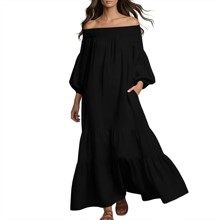 bec and bridge black long sleeve dress COURT MAXI Size:US 22W Straight neckline Beck Zara Black NWT Dress
