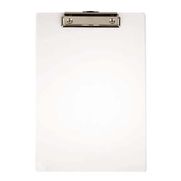 Office Depot® Brand Acrylic Clipboard, 12 11/16" x 9", Clear