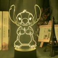 thumbnail image 3 of Lámpara LED RGB 3D, lámpara de ilusión de cambio de 7 colores con baterías, Luminaria de conejito, patrón de punto, decoración, luz de mesa para niños para la noche oso de fresa Hogar, 3 of 5