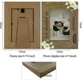 thumbnail image 2 of We Decided on for DIY ever Picture Frame Wooden Photo Frames Display Flower Wedding Rings Engraved Wood Tabletop Postcard Frame for DIY Hanging Wall Gallery Desk Decor Engagement Gifts 6x8 Inch, 2 of 9