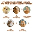 thumbnail image 4 of BKUSX Cat Steam Brush, Dog Brush for Shedding, Pet Spray Hair Removal Comb, Pet Grooming Brush for Short & Long Haired Dogs & Cats,Spritz Defur Comb with Waterless Shampoo (White), 4 of 11