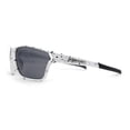 thumbnail image 4 of Xloop Mens Sport Wrap Around Rectangular Plastic Sunglasses White, 4 of 4