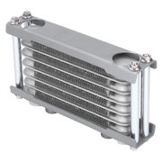 Off-Road Transmission Oil radiator, Silver Aluminum Engine Oil Cooler for 50cc-250cc Motorcycles & ATVs