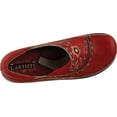 thumbnail image 6 of Womens Closed-Back Hand-Painted Leather Clogs - Red - European Size 41, 6 of 7