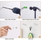 thumbnail image 5 of 8 piezas Gancho de madera maciza blanco Ganchos para abrigos montados en la pared con tornillos Gancho para abrigos moderno de una sola pared Ganchos para sombreros de madera Carga máxima 5 kg para, 5 of 5