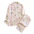 thumbnail image 1 of Pijama de manga larga con botones Gibobby Primavera Otoño Rosa XL, 1 of 5