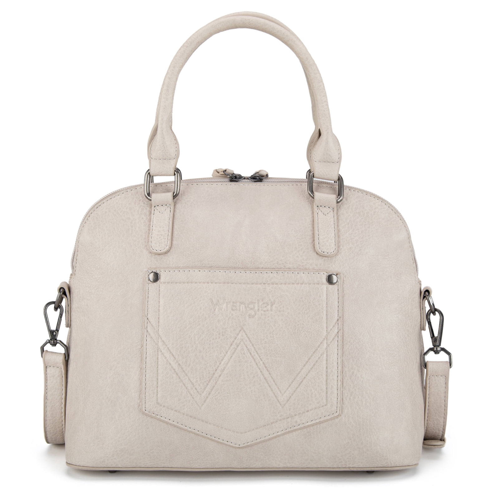 Wrangler Top-Handle Bags for Women Laptop Crossbody Tote Bag Purse, Off-White
