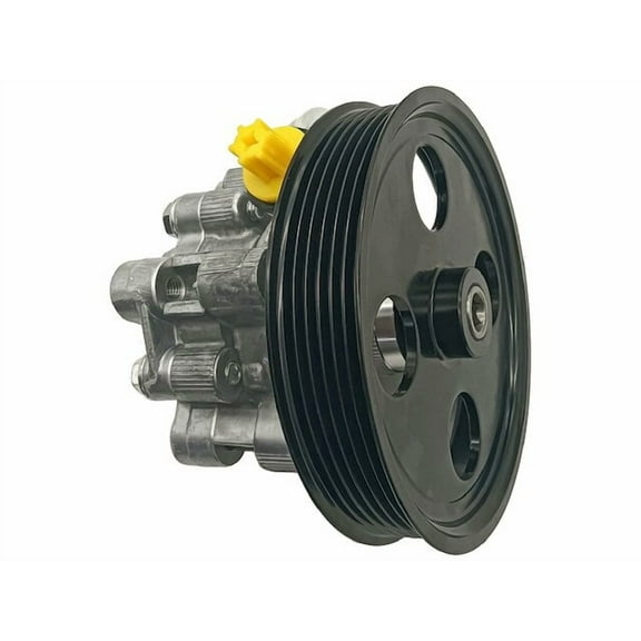 Power Steering Pump with Pulley and Return Tube - Compatible with 2001 - 2007 Chrysler Town and Country 3.3L 3.8L V6 2002 2003 2004 2005 2006