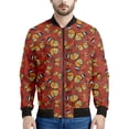 thumbnail image 3 of Chaqueta con estampado 3D de mariposa e insectos de dibujos animados, ropa para hombre, sudadera holgada, chaqueta estilo aviador informal con cremallera, abrigo de calle, 3 of 5