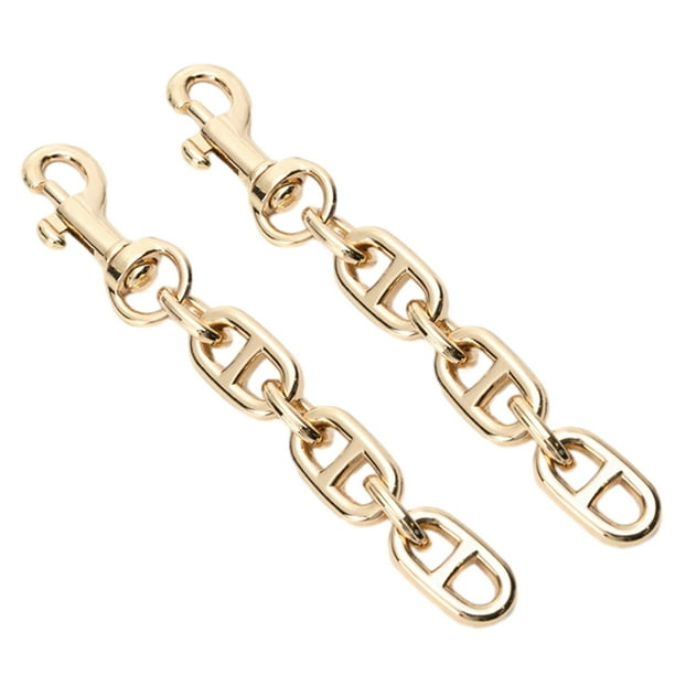 Extensor de correa para bolso, cadena extensora para bolso de hombro, extensor de correa de cadena de Metal, accesorio extensor de bolsa de repuesto, 2 uds.