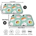 thumbnail image 3 of Kdxio Kawaii Sushi Print Windshield Sun Shade,UV Rays and Sun Heat Protection,Sunshade for Car Windshield,Car Shade Front Windshield - Small, 3 of 6