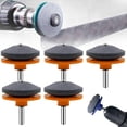 thumbnail image 1 of Yazoeia 5Pack Lawnmower Dull Sharpener, Lawnmower Sharpener for Drill with Balancer, Mower Sharpener for Any Power Hand Drill (Orange -5pcs) CJB12-26597, 1 of 7