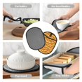thumbnail image 7 of Pofeuu Hot Dogs Print Silicone Pot Mat Mitten With Hanging Loop Heat Resistant Oven Mitts Non-Slip Bbq Baking Smoking Potholders, 7 of 7