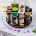 thumbnail image 3 of Shoreew Storage Tray Organizer Multifunctional 360-Degree Rotation Wooden Lazy Susan Turntable Kitchen Countertop Organizer, 3 of 7