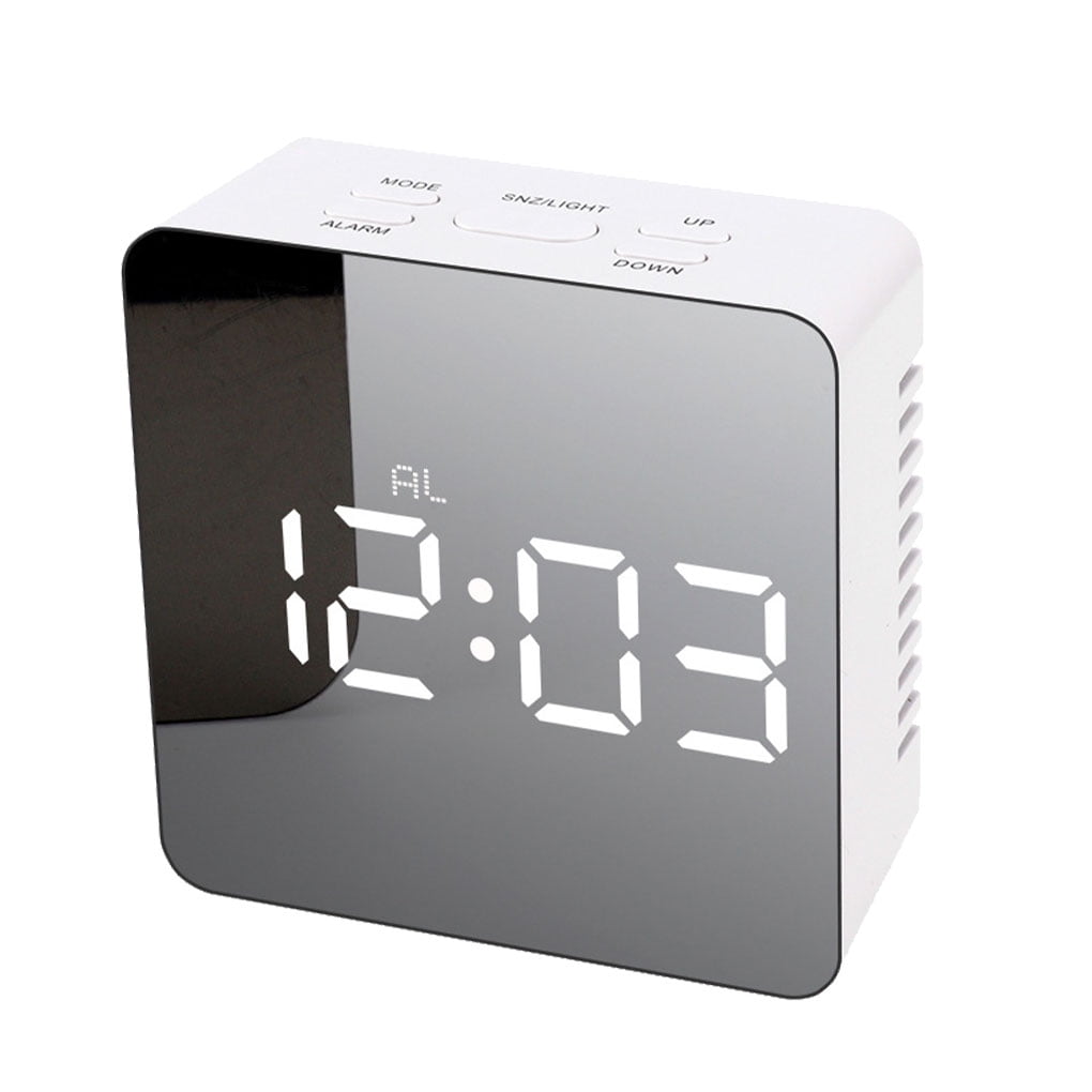 LED Table Digital Display Alarm Clock Living Room Typec Powered