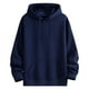 thumbnail image 2 of pstuiky hombres de manga larga, Chaqueta con capucha gruesa de manga larga de color liso para hombre salir tops xxxl, 2 of 9