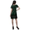 thumbnail image 3 of Moomaya Tunique à Manches Courtes Robes de Cocktail pour Femmes Robe en Coton Uni Extensible, 3 of 5