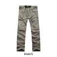 thumbnail image 4 of Pantalones de verano Qarigey para hombre con bolsillos laterales Caqui S, 4 of 6