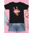 thumbnail image 3 of Bunny With Lollipop T-Shirt Juniors -Image by Shutterstock,  Small, 3 of 4