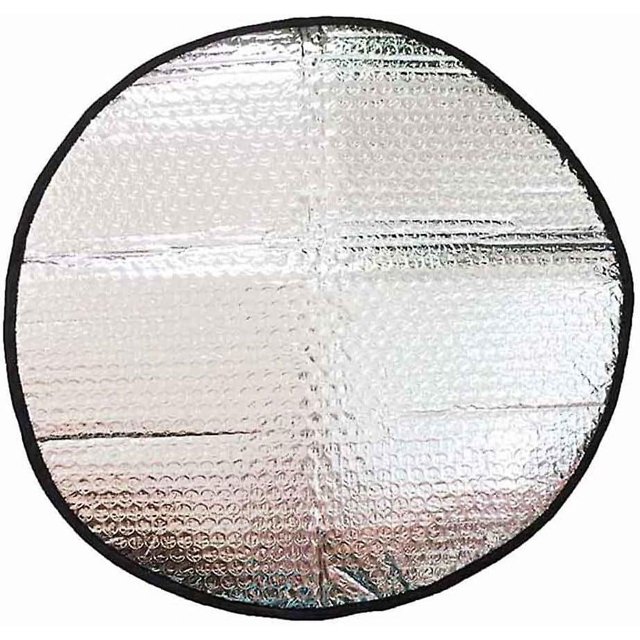 Parasol para volante de coche, protección solar ultravioleta con dispositivos de seguridad reflectantes (diámetro 43 cm) Rojo Verde Cocina, Decoración y Otros