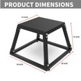 thumbnail image 2 of Plyometric Jump Box, Plyometric Platform and Jumping Agility Box, Fitness Exercise Step Up Box with Anti-Slip Surface for Home Gym Training, Conditioning Strength Training, 2 of 7