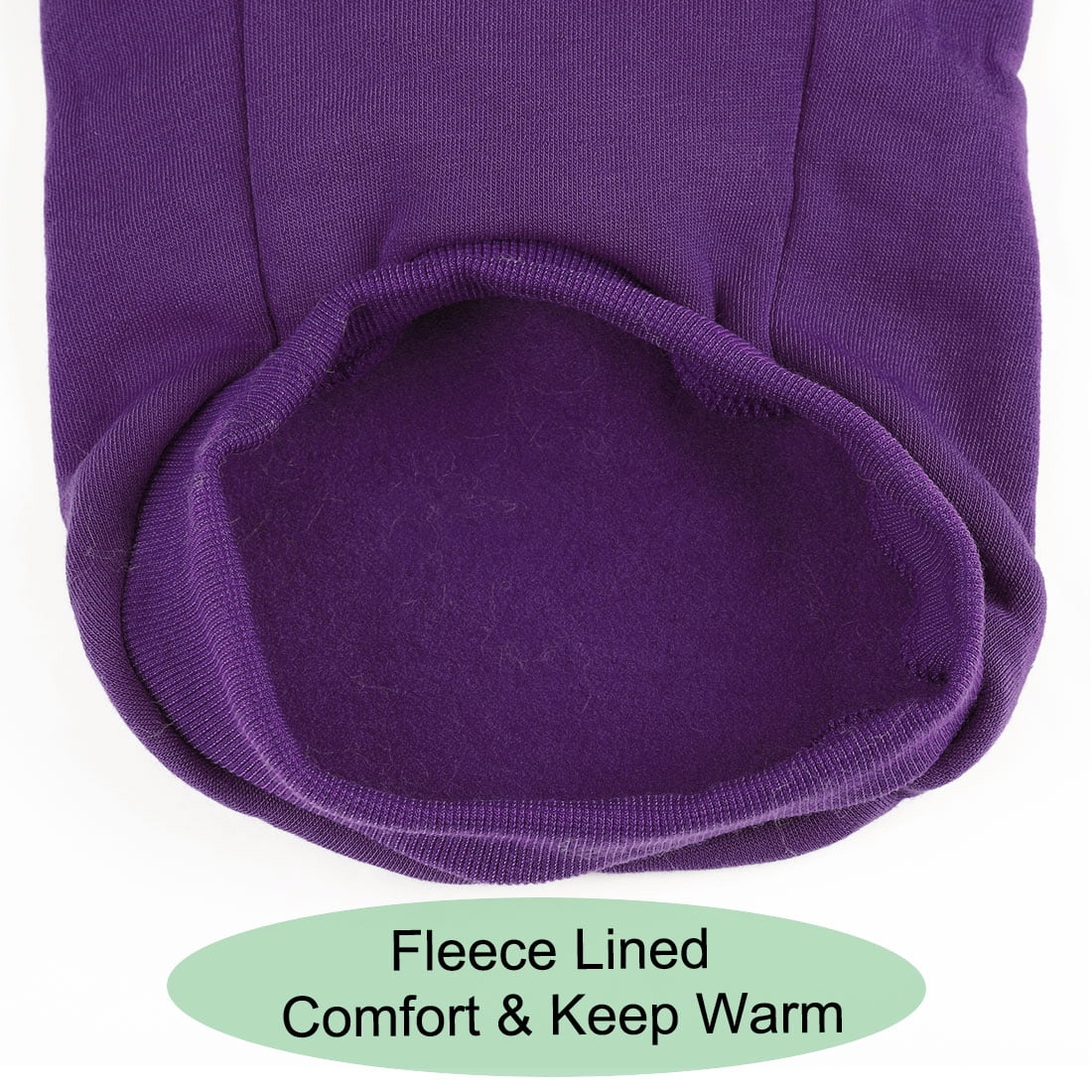 Unique Bargains Dog Hoodies Sweatshirt Dog Soft Jumper Warm Winter Coat M Purple