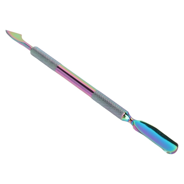 Empujador Removedor De Cutículas De Manicura, Empujador Removedor De Cutículas De Acero Inoxidable De Doble Extremo Ampliamente Aplicable Para El Hogar Para Niñas Para