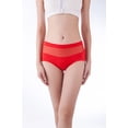 thumbnail image 1 of Women's Sexy Underwear High Waist Stretch Briefs Soft Underpants Breathable Ladies Panties GB18 Red 2XL, 1 of 4