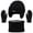 Black, variant on QASIEATN Kids' Everyday Wear Accessories 3 Pcs Kids Winter Hat Gloves Scarf Set Solid Knitted Beanie Hat Neck Warmer Mittens Fleece Lined Set for Boys and Girls