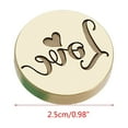 thumbnail image 3 of Brass Sealing Stamp Head Wax Stamp Head Only Emboss Sealing Wax Scrapbooking Stamps Head Wax Seal Stamp Head Replacement, 3 of 6
