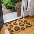 thumbnail image 2 of Yellow and Black Of Leopard Print Door Rugs,Washable Non Slip Door Mats Indoor,Decorative Door Mats,Entry Mat Indoor for Entrance,Bedroom,Kitchen,Bathroom,17"x30", 2 of 6