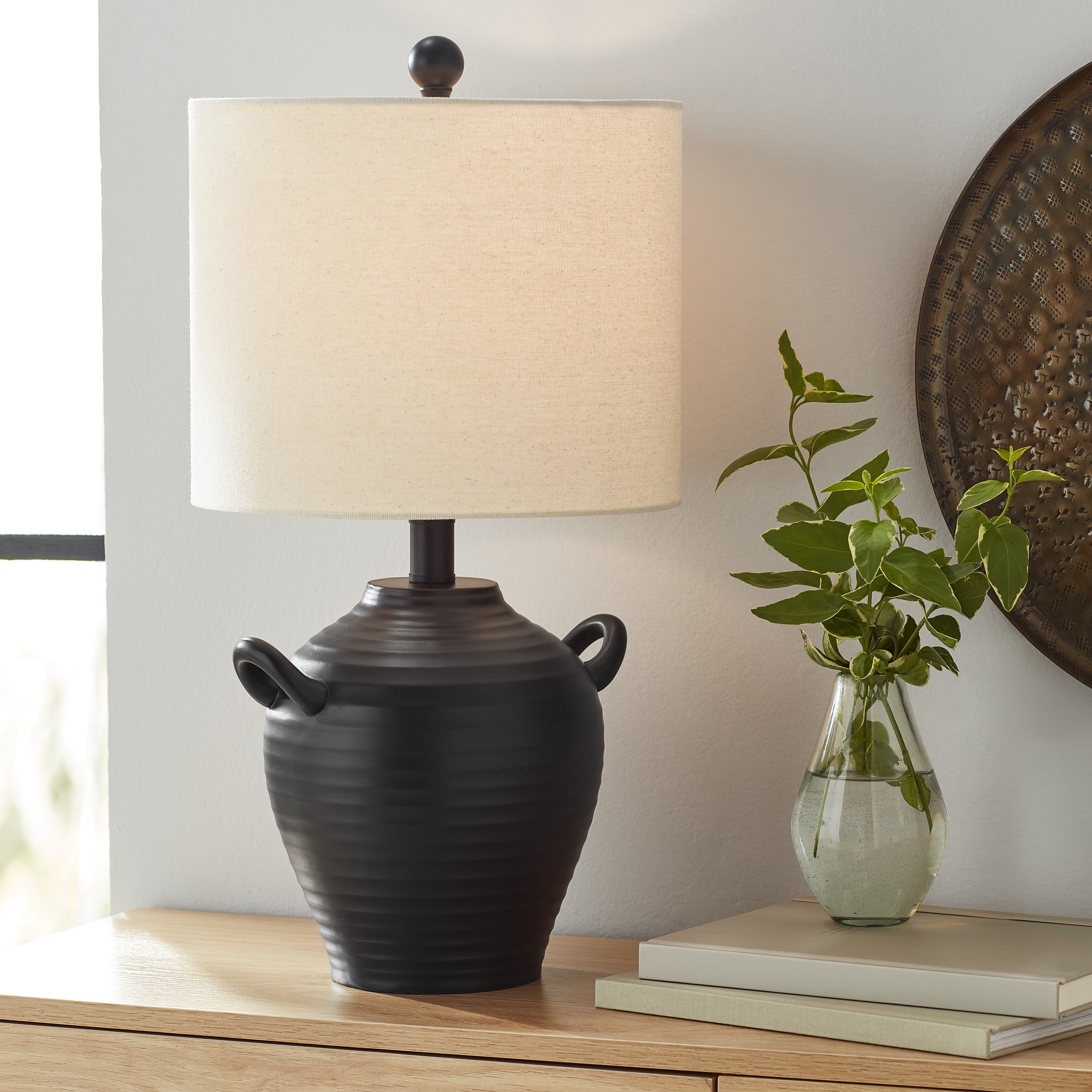 Better Homes & Gardens 20" Black Table Lamp with Shade