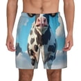 thumbnail image 2 of Goofa Cute Daisy Cow A Printed Men's Swim Trunks Board Shorts Quick Dry Mens Swimming Trunks with Compression Liner,Breathable Fit Hawaii Beach Shorts-X-Large, 2 of 9