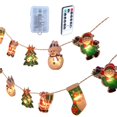 thumbnail image 2 of Lámpara de cuerda,Adorno colgante de luces navideñas,árbol de navidad santa claus decoración,Lámparas LED Decorativas 8 Modos Intermitentes 2.5m,Decoración de fiesta de BLESIY Lámpara de cuerda, 2 of 8