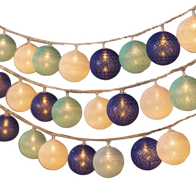 Guirnalda de luces impermeable con pilas, 10/20/40 LED, para Navidad, bodas y fiestas, lámpara decorativa
