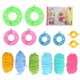 thumbnail image 1 of Kits para hacer pompones, bolas de pelusa coloridas, tejer, manualidades, regalos, hilo de lana de 6 colores, 1 of 14