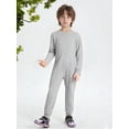 thumbnail image 7 of inlzdz Special Needs Adaptive Clothing for Children Cotton Long Sleeve Anti-strip Jumpsuit Onesie Grey 6, 7 of 7