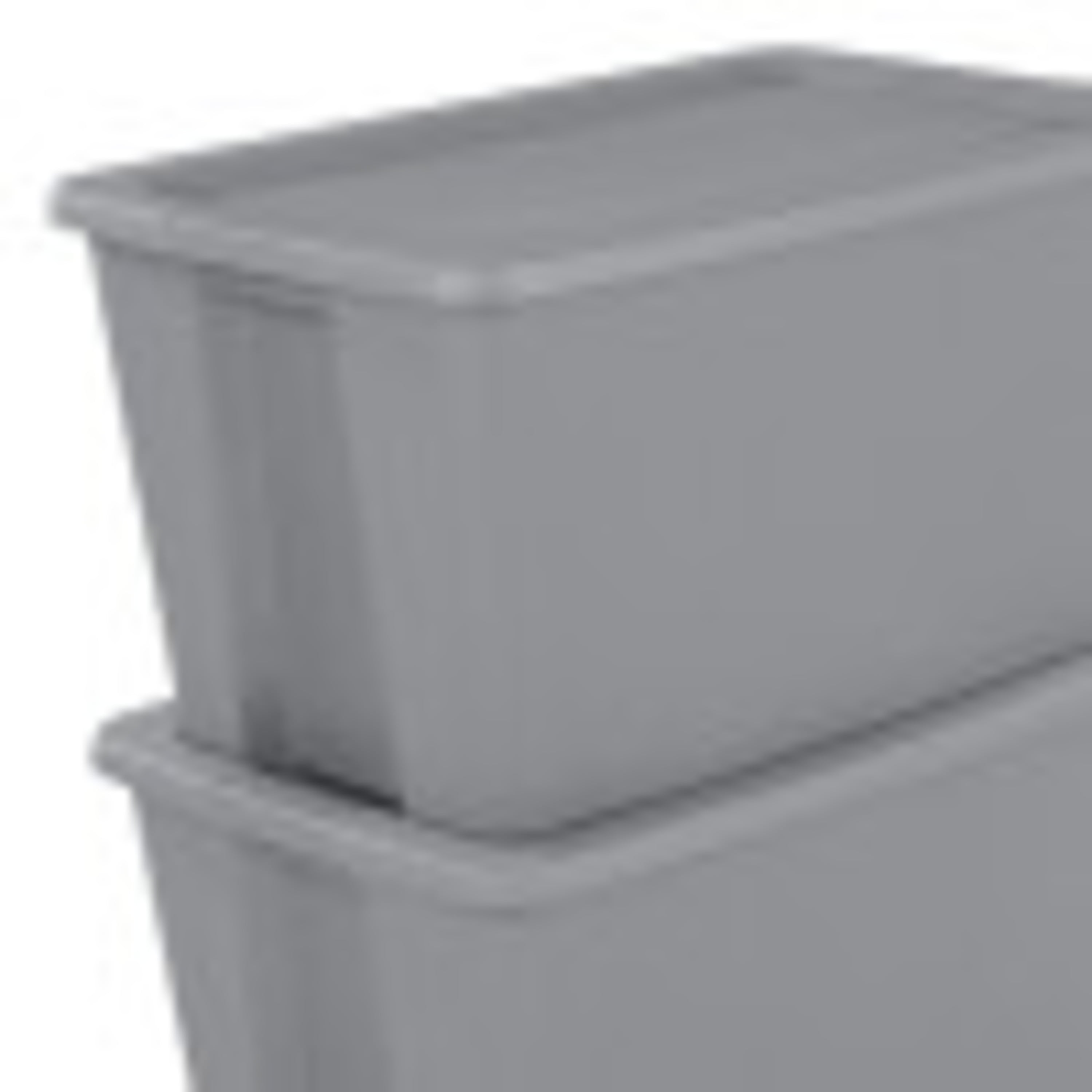 Sterilite 18339Y03 30 Gallon Plastic Storage Container Box with Lid (9  Pack) 