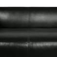 thumbnail image 4 of GDF Studio Minkler Contemporary Faux Leather 3 Seater Sofa, Midnight Black and Dark Walnut, 4 of 7
