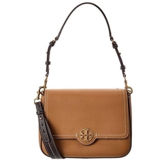 Tory Burch 140987 Britten Moose Brown With Gold Hardware Women's