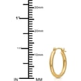 thumbnail image 2 of 14k Gold 1/2 Inch Hoop Earrings 0.5" Diameter yellow-gold, 2 of 10