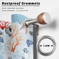 thumbnail image 2 of Outdoor Curtains for Patio Waterproof, Blue Ocean Outdoor Privacy Panels Grommet, Summer Coastal Beach Nautical Sea Turtles Corals Blackout Outside Curtains for Porch/Cabana 54"x95", 1 Panel, 2 of 8