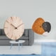thumbnail image 2 of Reloj de pared redondo de madera decorativo, moderno y silencioso, apto para sala de estar, dormitorio, cocina, oficina y comedor., 2 of 8